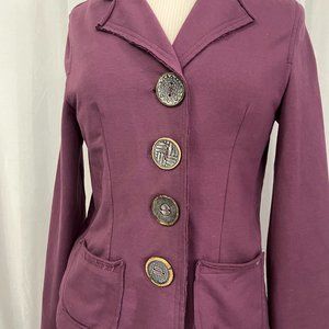 Neon Buddha Women's Jacket Purple Light Weight Size Small